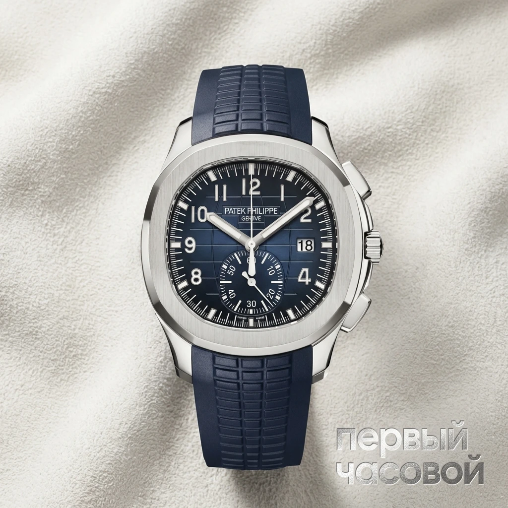 Купить элитные часы Patek Philippe Aquanaut Chronograph White Gold Blue 5968G-001: в наличии в Москве!