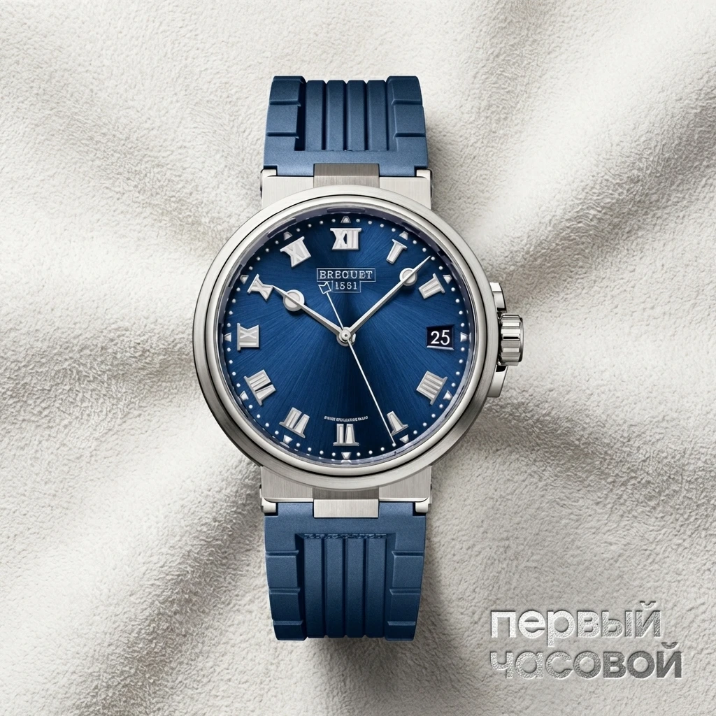 Купить элитные часы Breguet Marine Titanium Blue 5517TI/Y1/5ZU: в наличии в Москве!