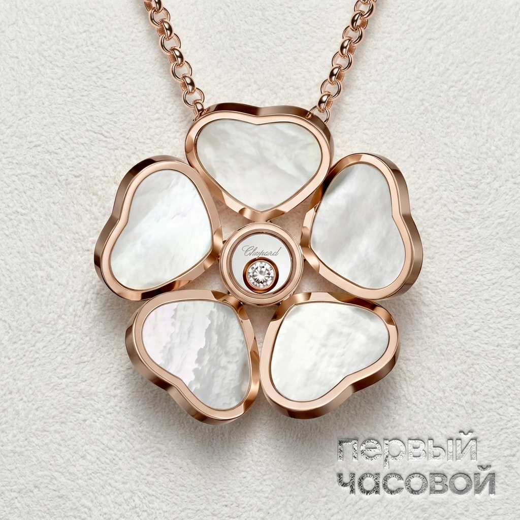 Купить украшение Chopard Подвеска Happy Hearts Flowers 79A085-5301: в наличии в Москве!
