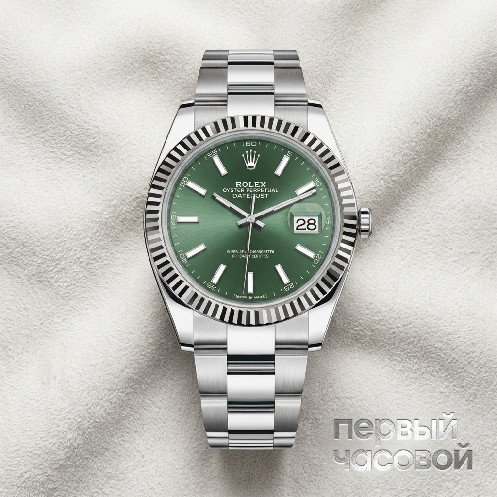 Rolex Datejust 41Mm Steel & White Gold Mint Green Dial