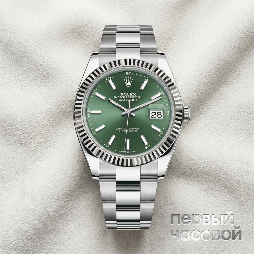 Rolex Datejust 41Mm Steel & White Gold Mint Green Dial 126334
