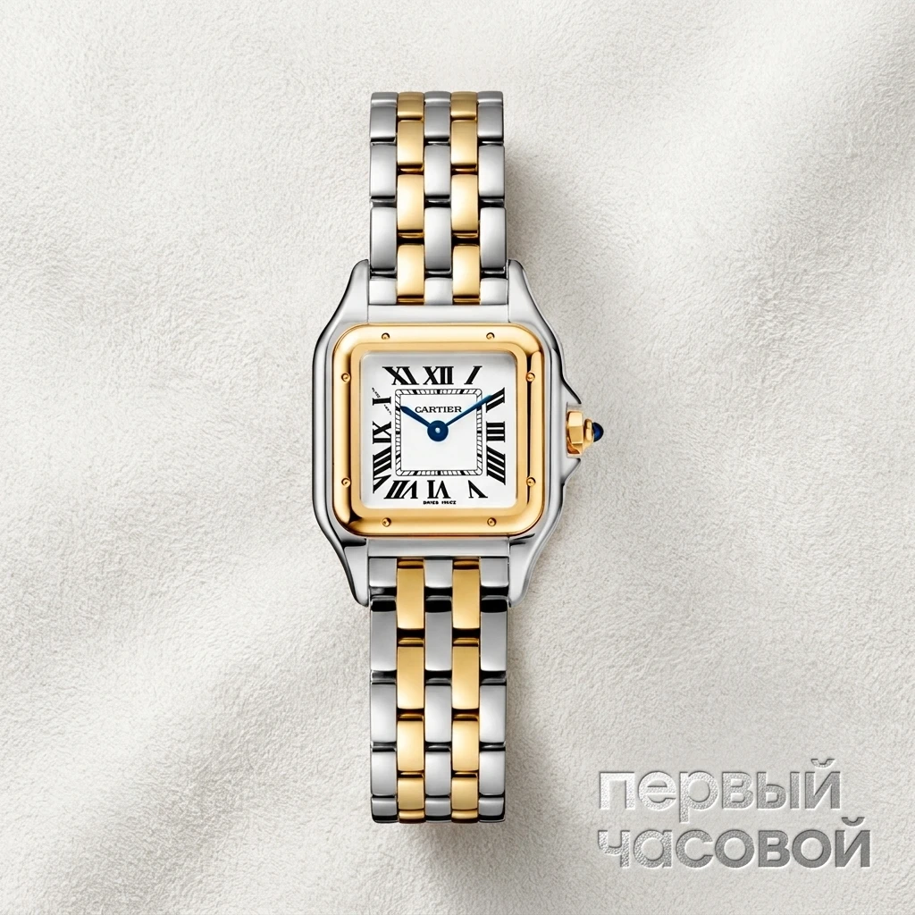 Купить элитные часы Cartier Panthere De Cartier Small Steel And Yellow Gold W2PN0018: в наличии в Москве!