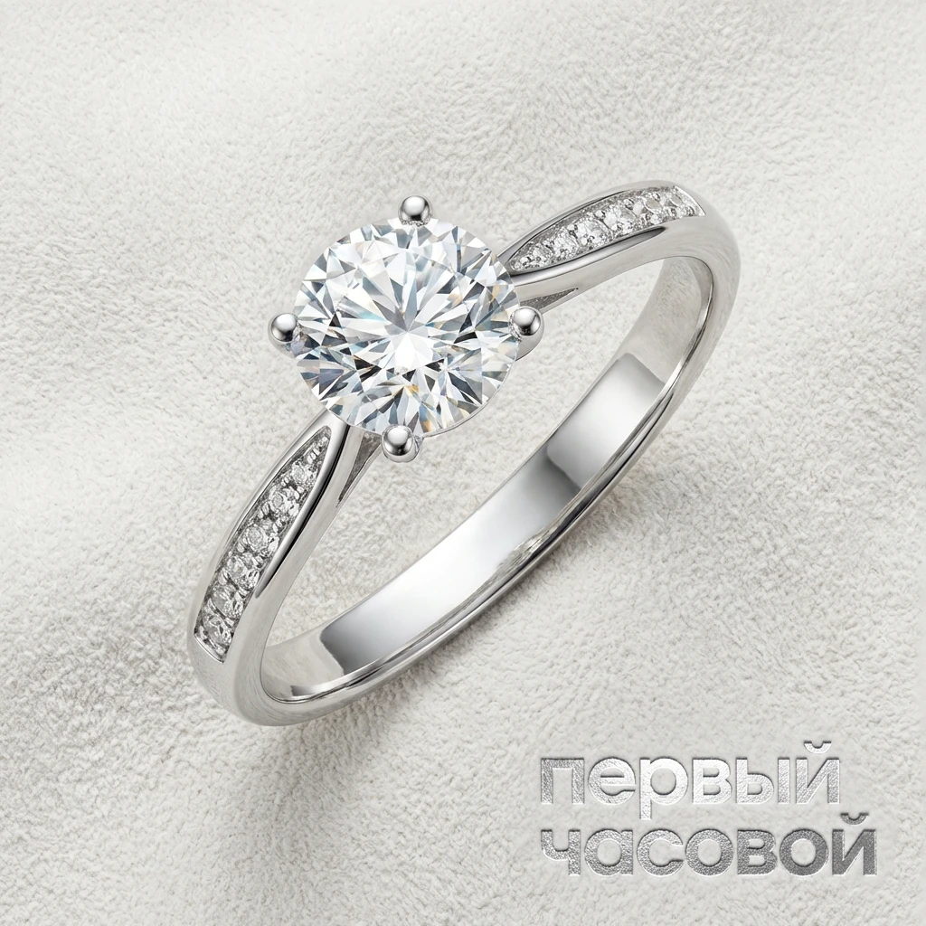 Купить украшение Studio jewelry Кольцо С Бриллиантом 1,01 Ct. J/If (3 Excellent) : в наличии в Москве!