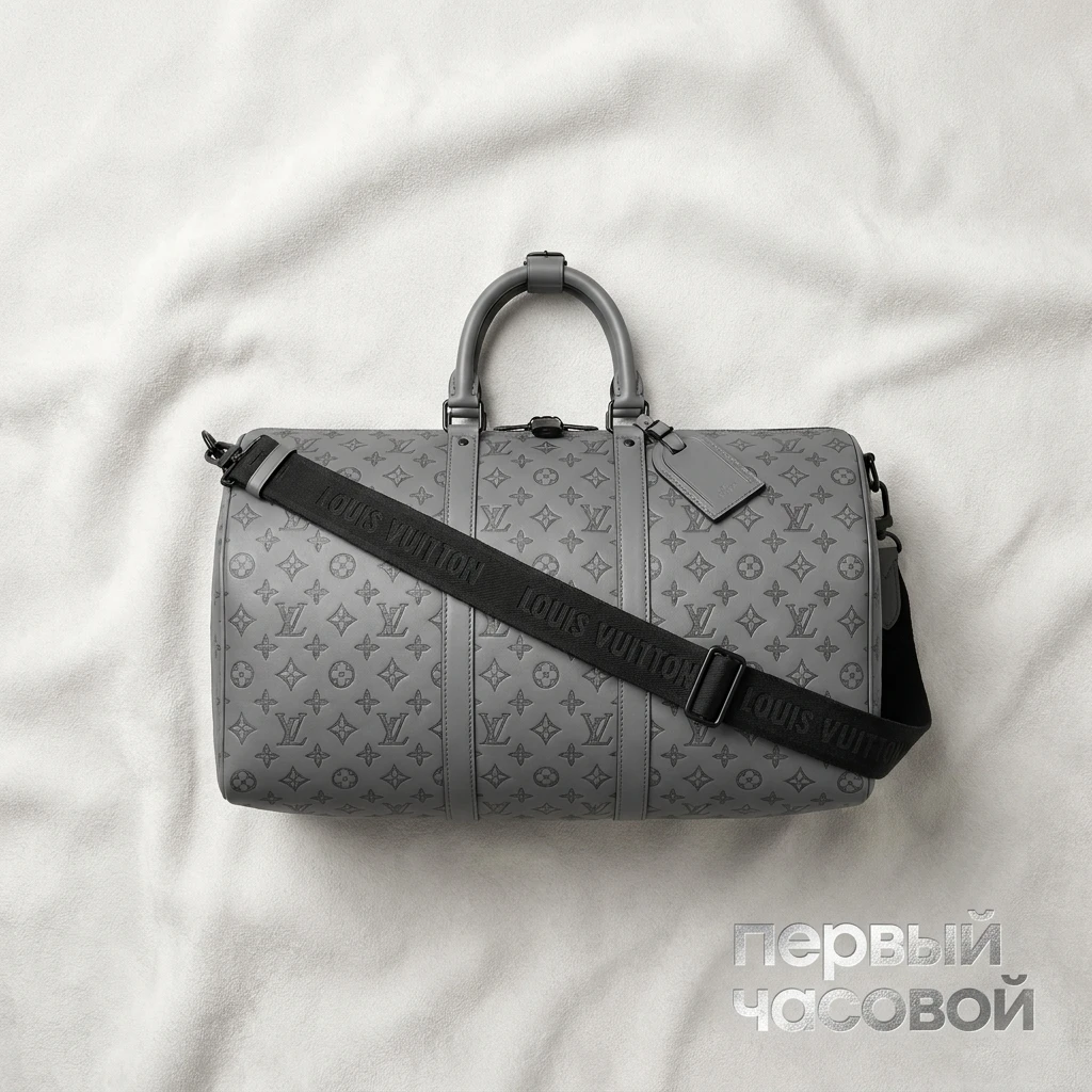 Louis Vuitton Keepall Bandoulière 50 Bag Anthracite Gray M46117