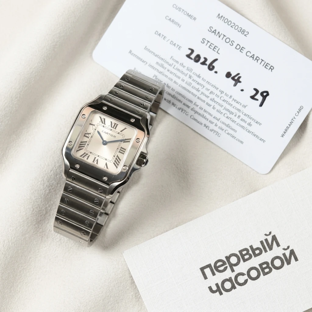 Купить элитные часы Cartier Santos De Cartier Small Model Silver Dial WSSA0082: в наличии в Москве!
