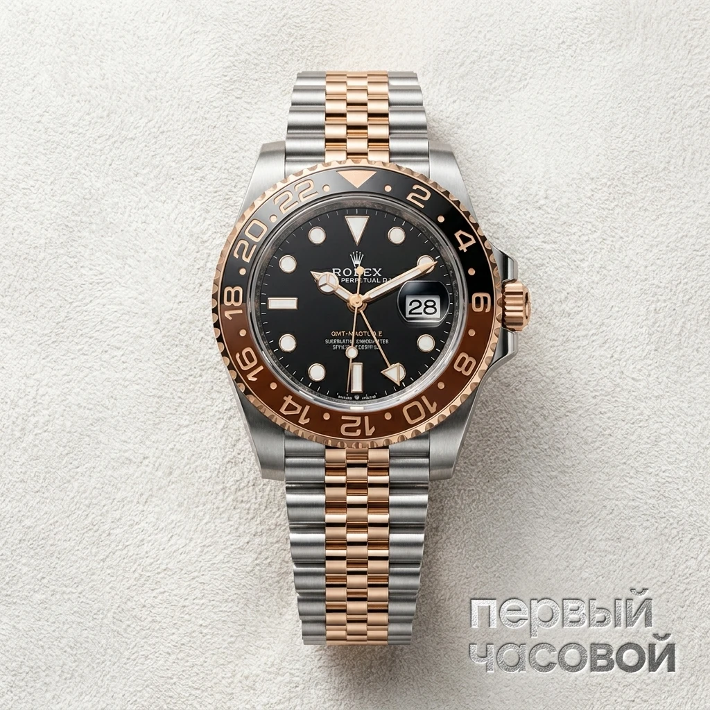 Купить элитные часы Rolex Gmt-Master Ii Steel &amp; Yellow Gold Full Stickers 126713GRNR: в наличии в Москве!