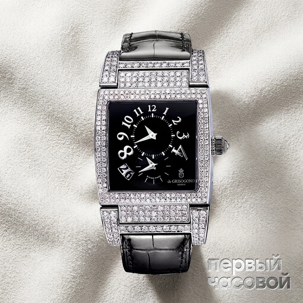 Купить элитные часы De Grisogono Custom Diamonds UNO DF: в наличии в Москве!
