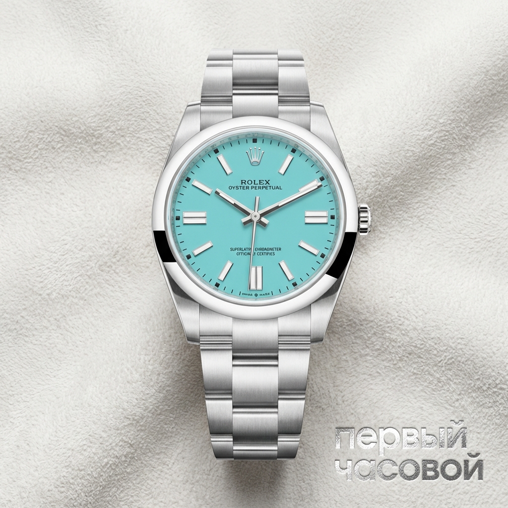 Rolex Oyster Perpetual 41 mm Turquoise Tiffany Dial