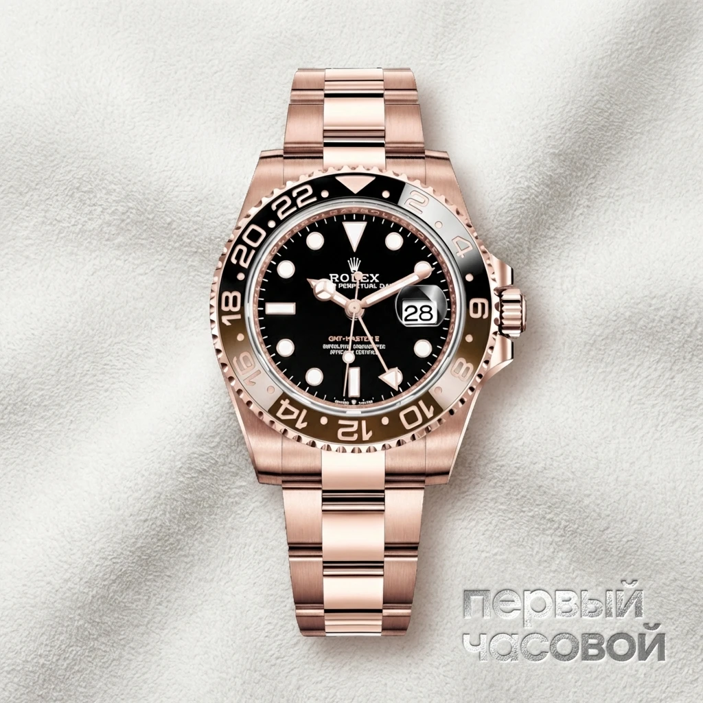 Купить элитные часы Rolex GMT Master II Everose Gold 126715CHNR: в наличии в Москве!