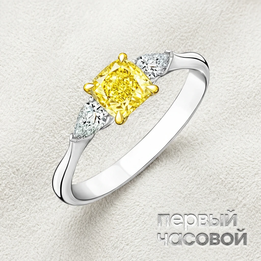 Купить украшение Studio jewelry Кольцо с бриллиантом 2,01 сt. W To X/Vs1 : в наличии в Москве!