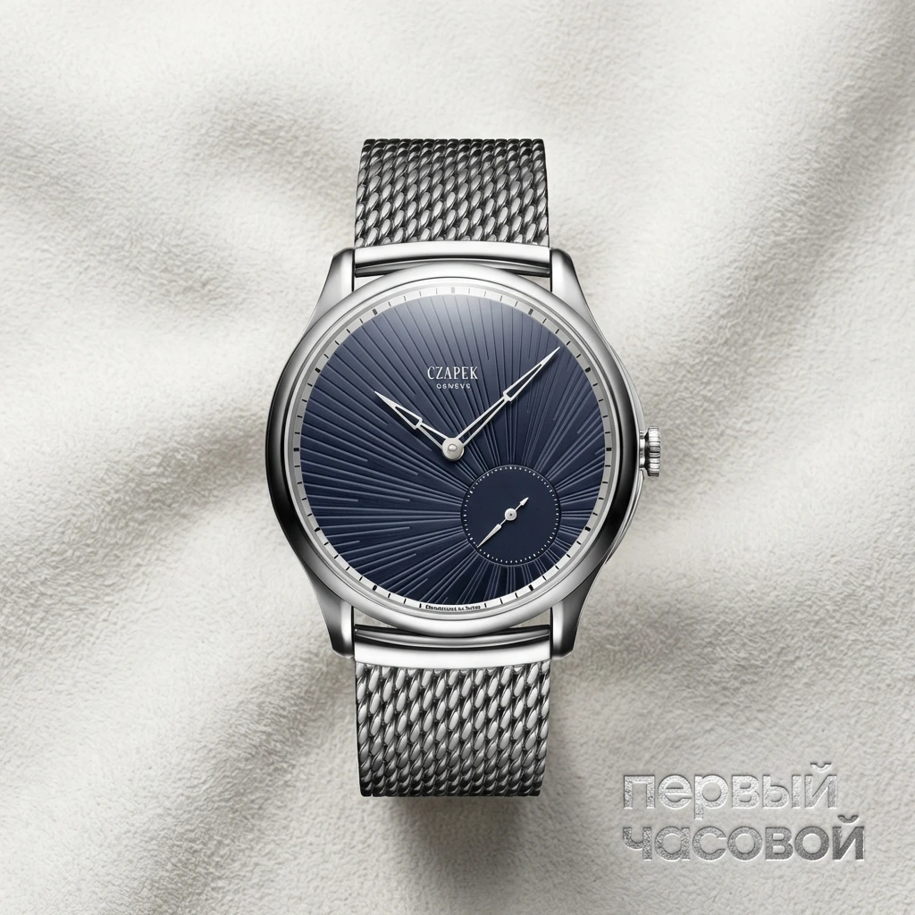 Czapek Promenade Guilloche Soleil Bleu Nuit