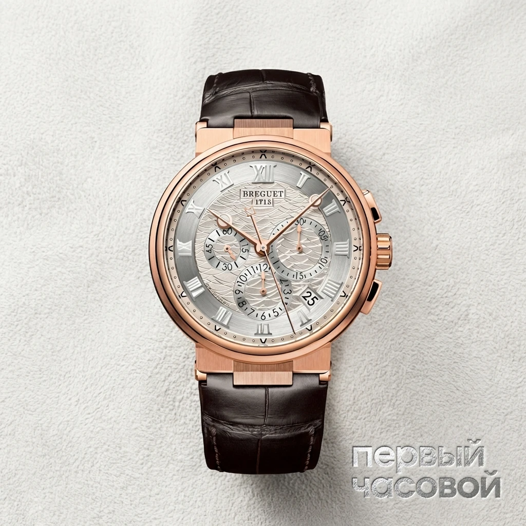Купить элитные часы Breguet Marine Chronograph Rose Gold 5527br: в наличии в Москве!