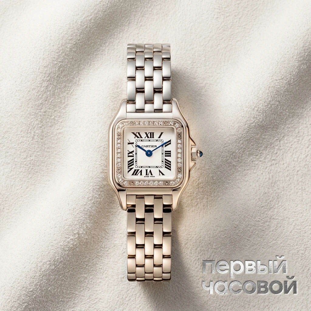 Купить элитные часы Cartier Panthere Small Steel And Diamonds W4PN0016: в наличии в Москве!