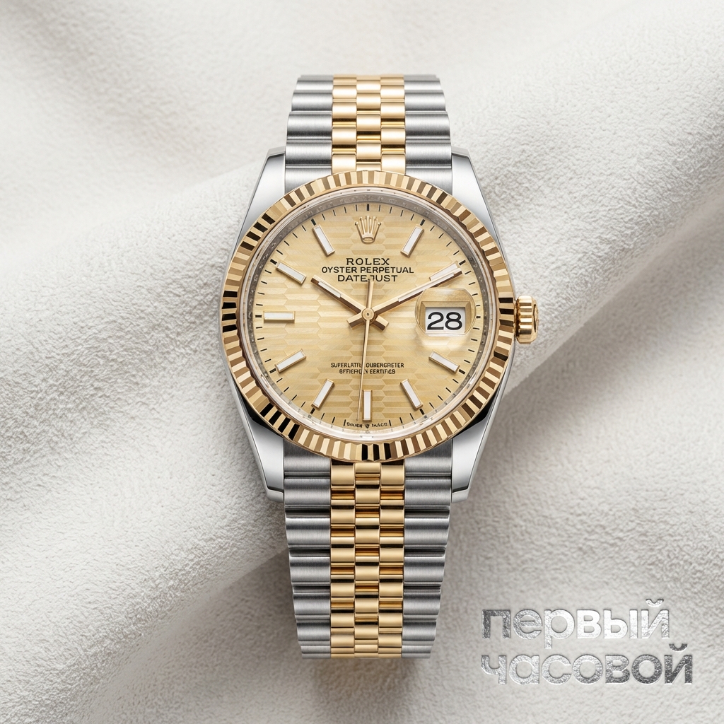 Rolex Datejust 36Mm Steel & Yellow Gold Fluted Motif