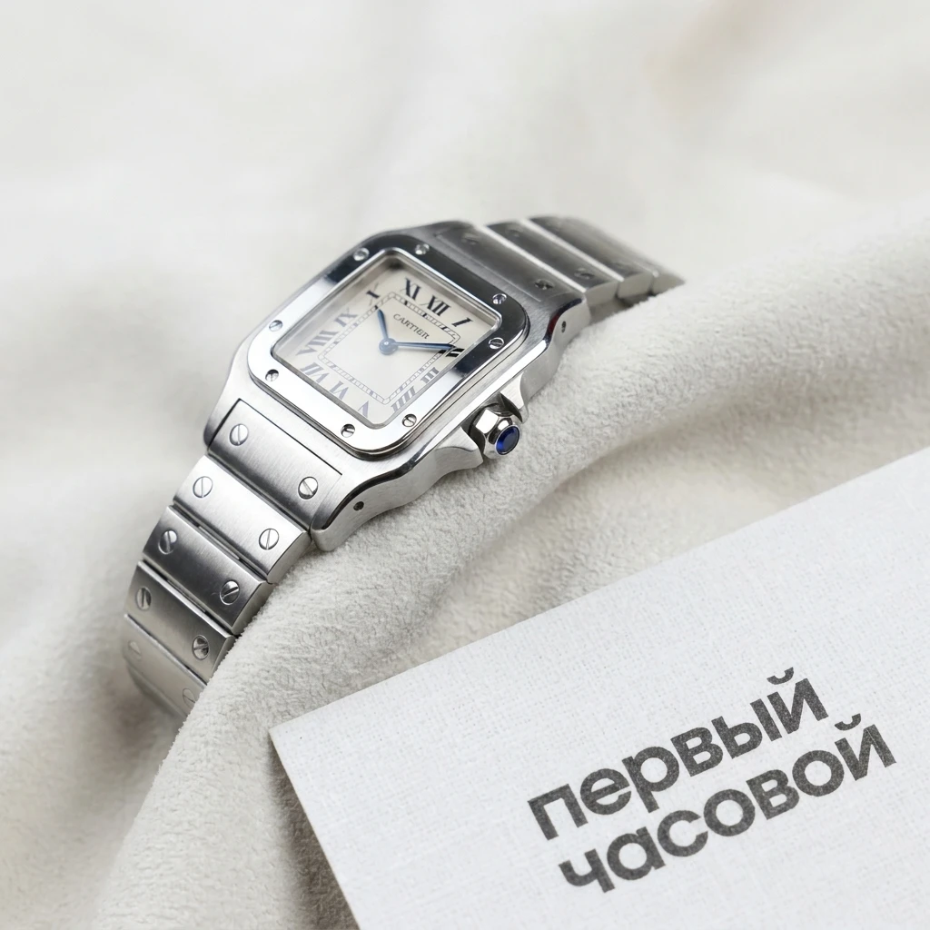 Купить элитные часы Cartier Santos De Cartier Small Model Silver Dial WSSA0082: в наличии в Москве!