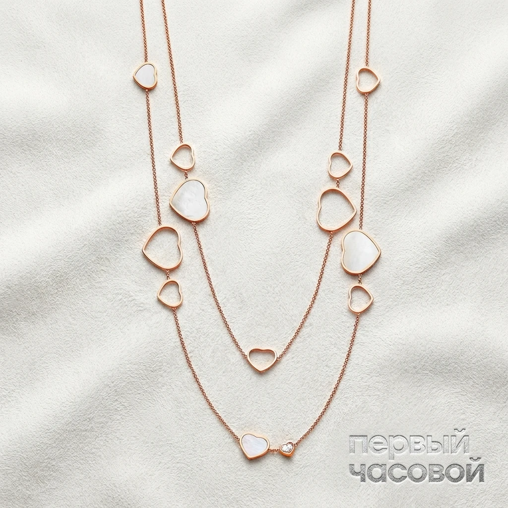 Купить украшение Chopard Колье HAPPY HEARTS SAUTOIR NECKLACE 817482-5301: в наличии в Москве!