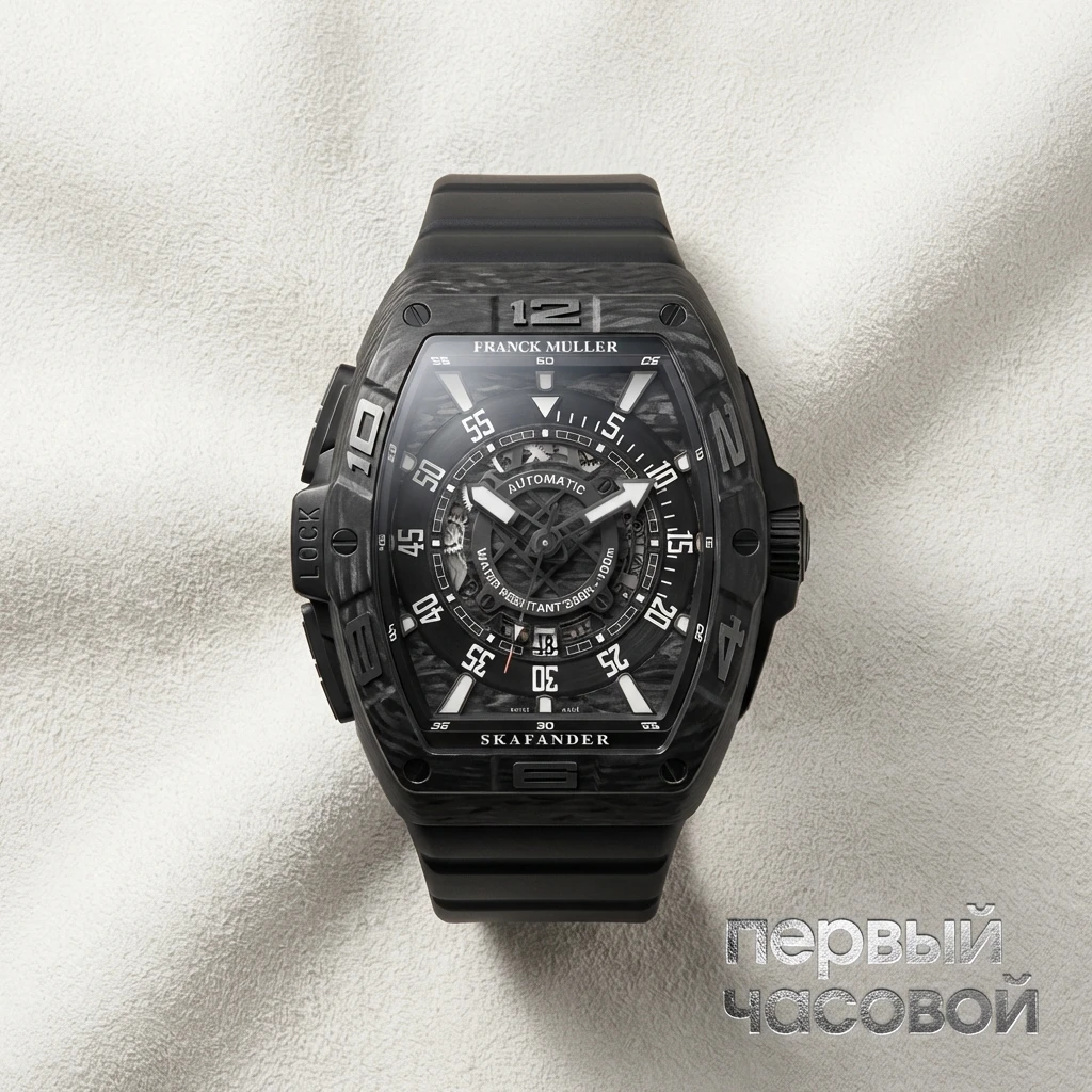 Купить элитные часы Franck Muller Skafander Classic SKF 46 DV SC DT CARBON TTNR.NR: в наличии в Москве!
