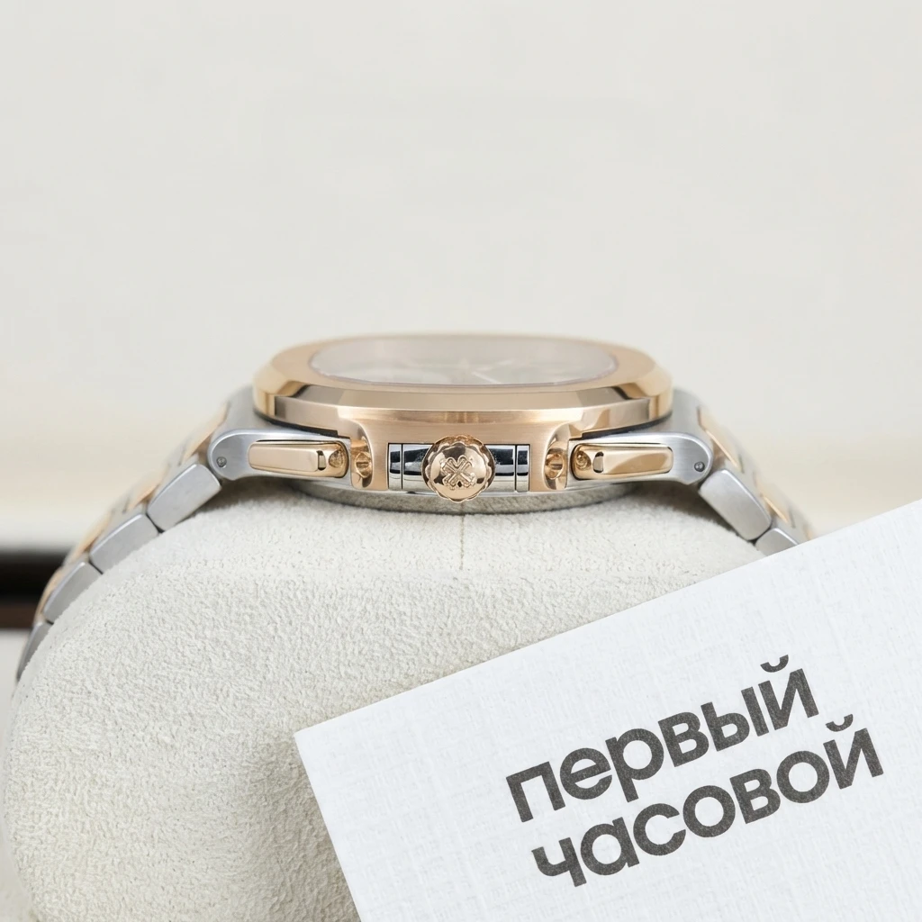 Купить элитные часы Patek Philippe Nautilus Two Tone Blue Dial 5980/1AR-001: в наличии в Москве!