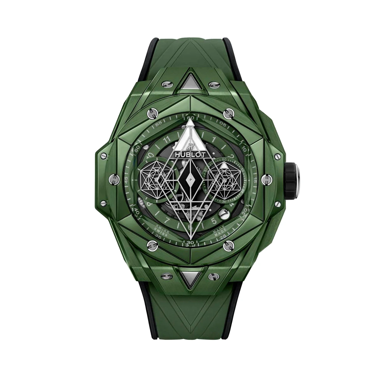 Купить элитные часы Hublot Big Bang Sang Bleu II Green Ceramic 418.GX.5207.RX.MXM22 : в наличии в Москве!
