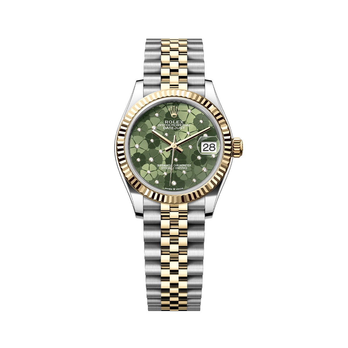 Купить элитные часы Rolex Steel and Yellow Gold Green Dial 278273: в наличии в Москве!