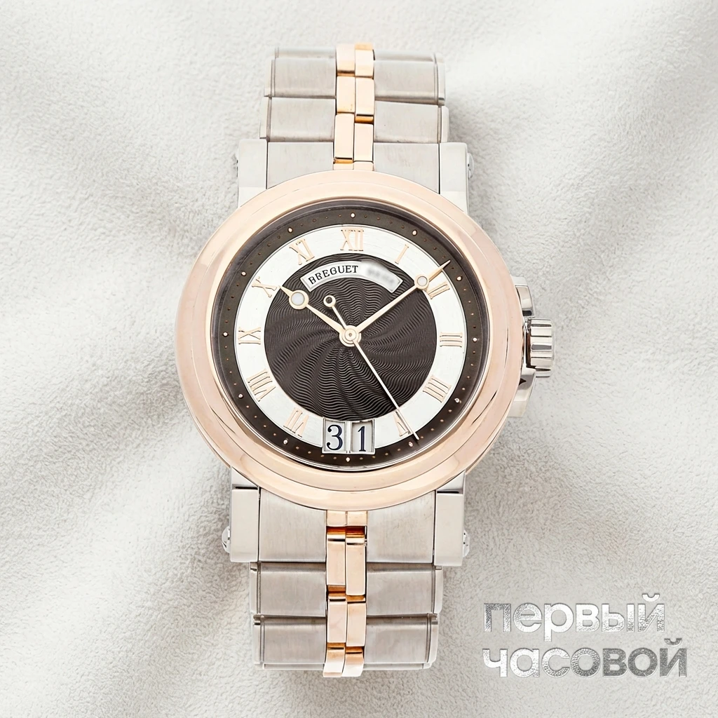 Купить элитные часы Breguet Marine Big Date Rose And White Gold 5817BE/Z2/EV0: в наличии в Москве!