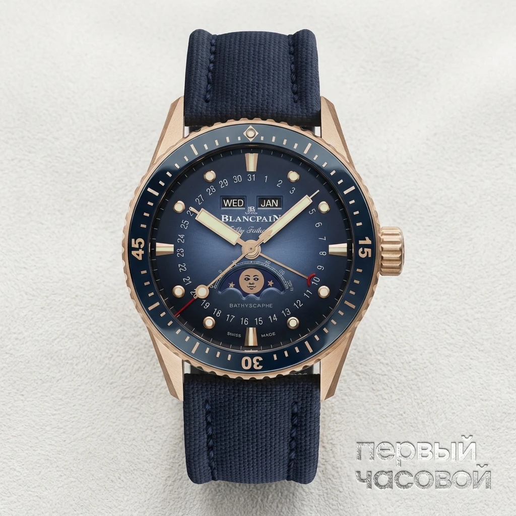 Купить элитные часы Blancpain Fifty Fathoms Bathyscaphe 5054 3640 O52B: в наличии в Москве!