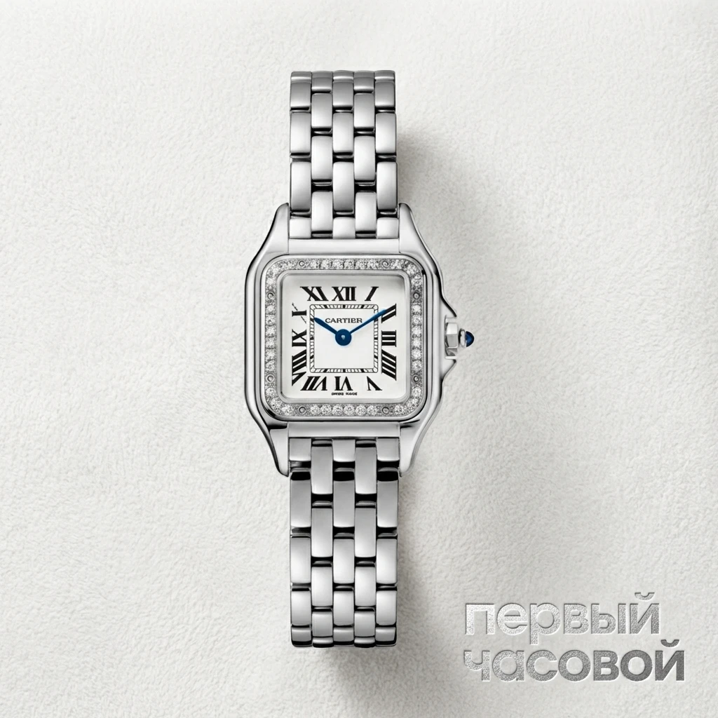 Купить элитные часы Cartier Panthere Steel And Diamonds Small W4PN0007: в наличии в Москве!
