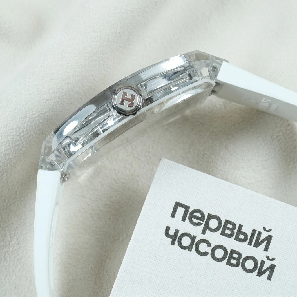 Купить элитные часы Bianchet UltraFino Skeleton Sapphire White Flying Tourbillon CYKA TXXF M: в наличии в Москве!