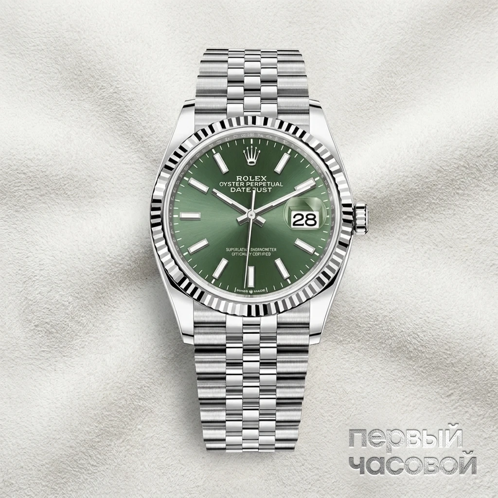 Купить элитные часы Rolex Datejust 36 mm Steel &amp; White Gold Mint Green Dial 126234: в наличии в Москве!