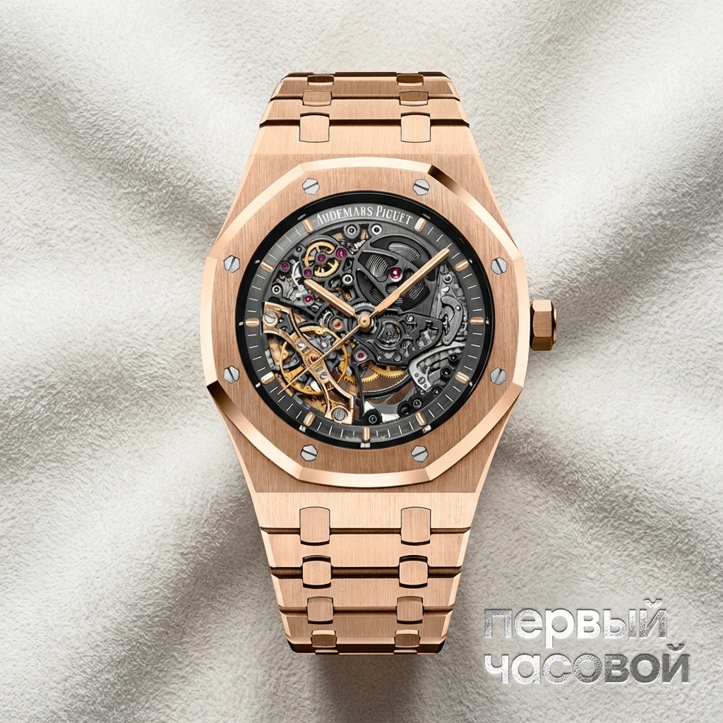 Купить элитные часы Audemars Piguet Royal Oak Openworked Rose Gold 15407OR.OO.1220OR.01: в наличии в Москве!