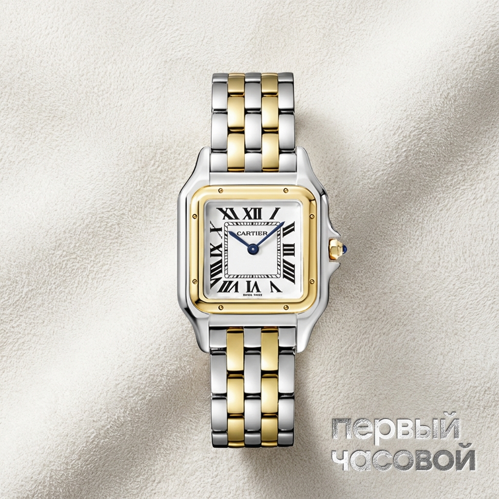 Cartier Panthere de Cartier Medium Steel and Yellow Gold