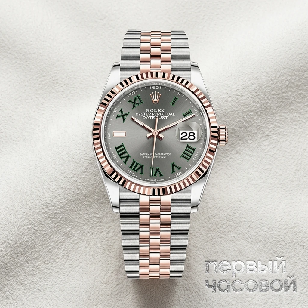 Купить элитные часы Rolex Datejust 36mm Steel and Everose Gold Wimbledon 126231: в наличии в Москве!