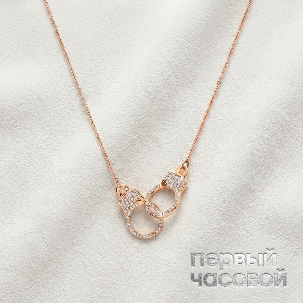 Купить украшение Jacob &amp; Co Love Lockdown Interlocking Diamond Necklace Rg 92459159: в наличии в Москве!