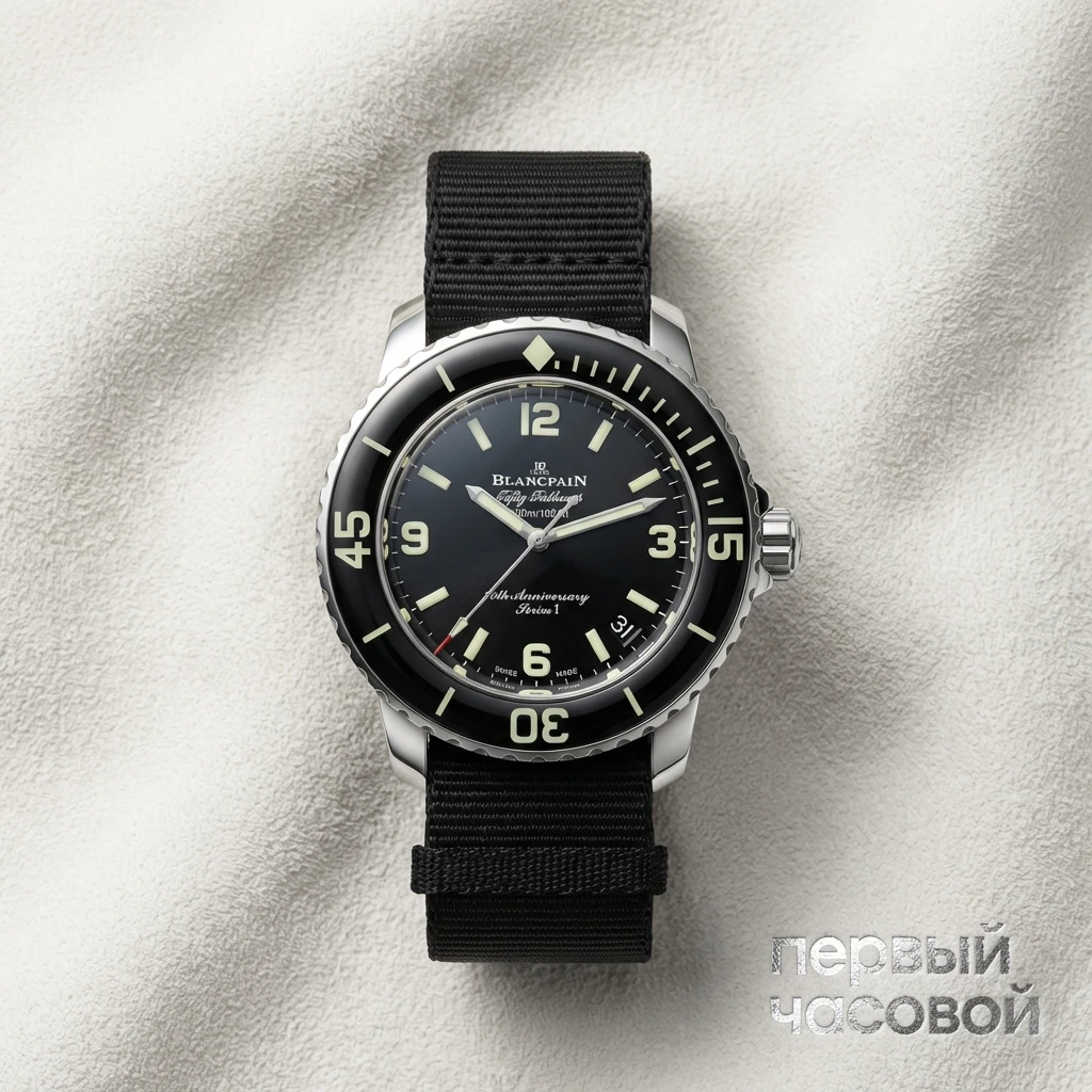 Купить элитные часы Blancpain Fifty Fathoms 70th Anniversary 5010A 1130 NABA: в наличии в Москве!