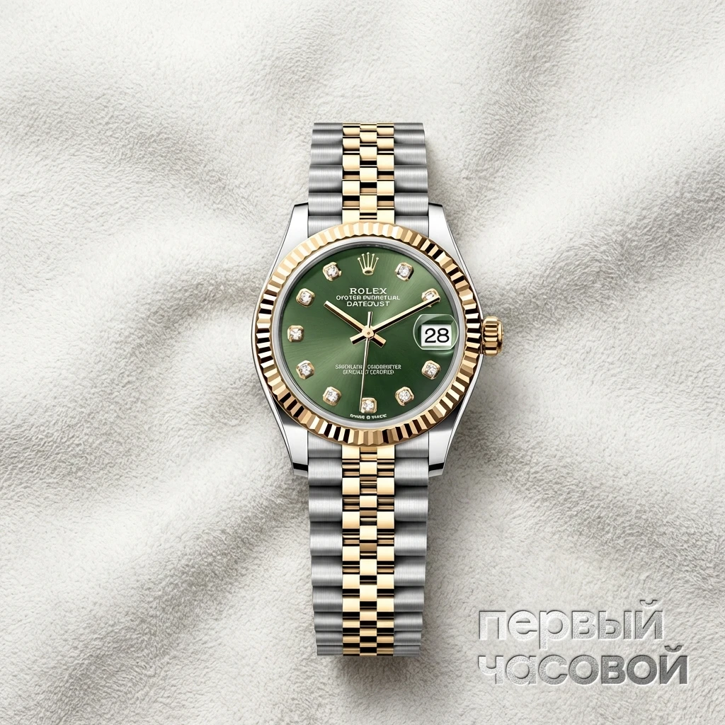 Rolex Steel And Yellow Gold Olive Green Dial 278273