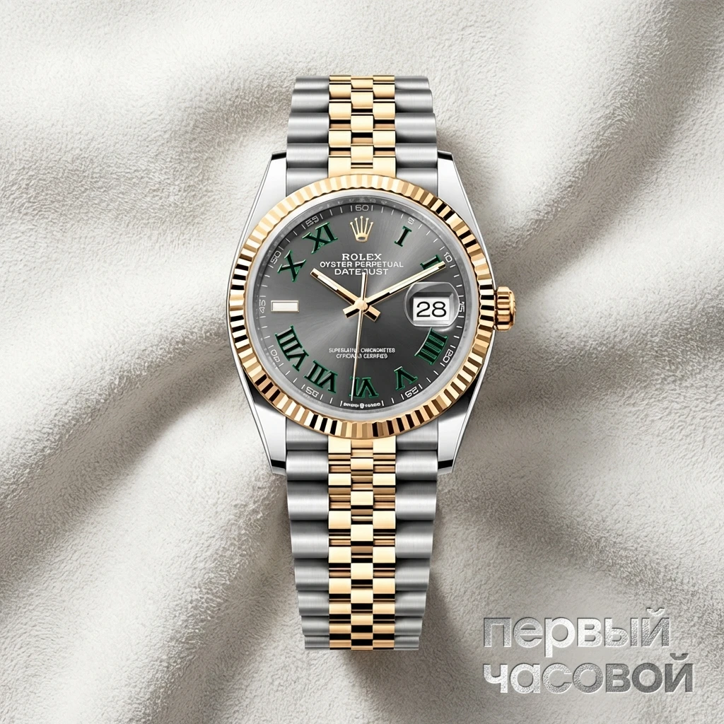 Rolex Datejust 36Mm Wimbledon Steel Yellow Gold 126233-0035