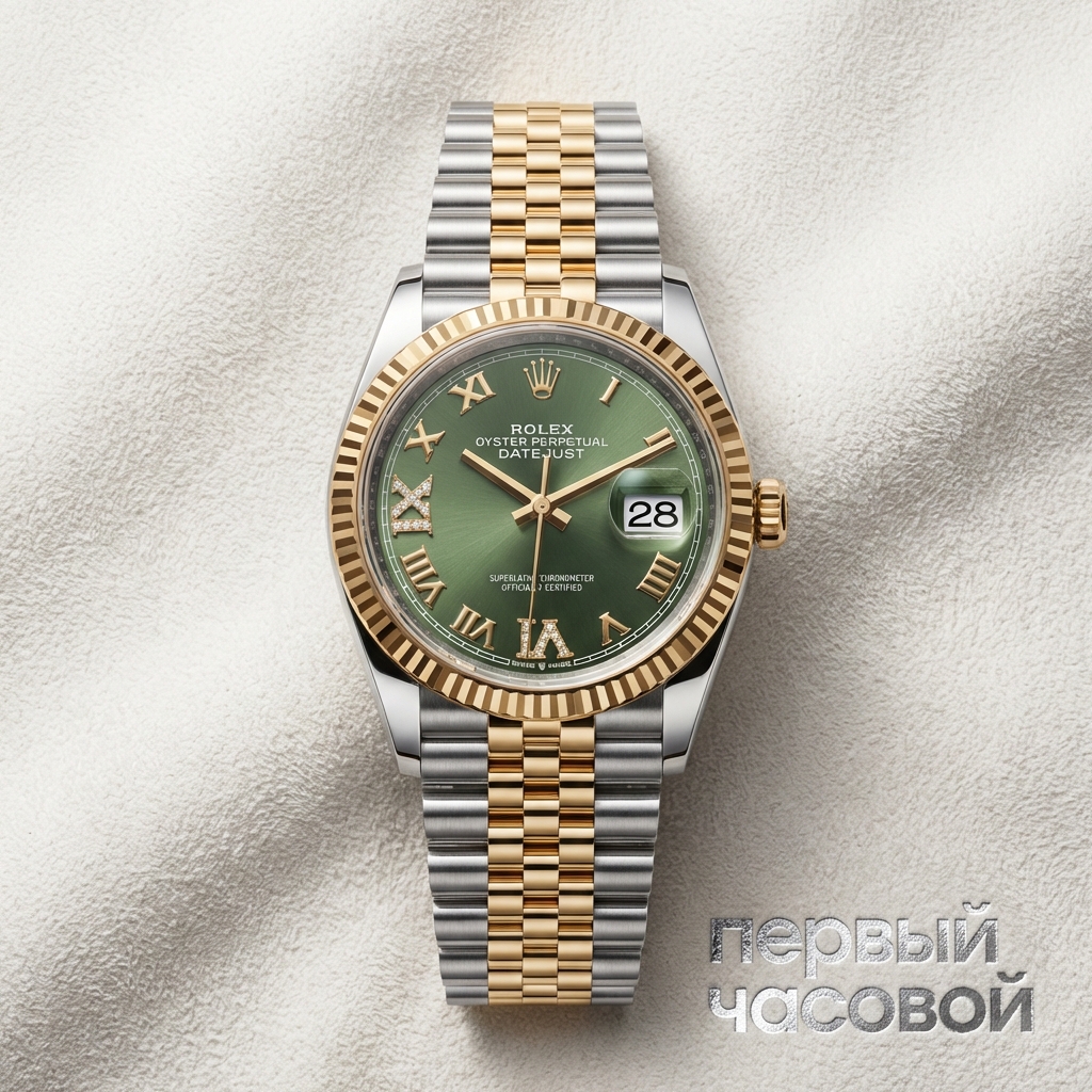 Rolex Datejust 36 Steel Yellow Gold Green Dial