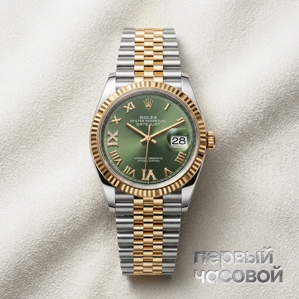 Rolex Datejust 36 Steel Yellow Gold Green Dial m126233-0025