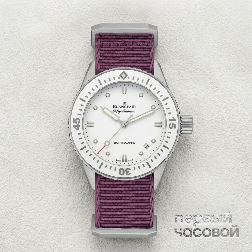 Купить элитные часы Blancpain Fifty Fathoms Bathyscaphe 5100 1127 NAVA: в наличии в Москве!