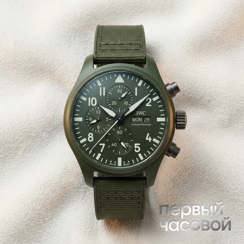 Купить элитные часы Iwc Pilots Watch Chronograph 41 Top Gun Edition Woodland IW389106: в наличии в Москве!