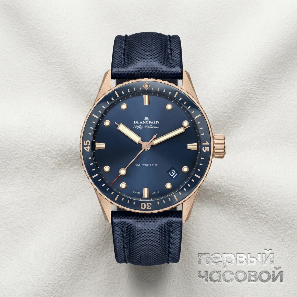Купить элитные часы Blancpain Fifty Fathoms Bathyscaphe 5000 36S40 O52A: в наличии в Москве!