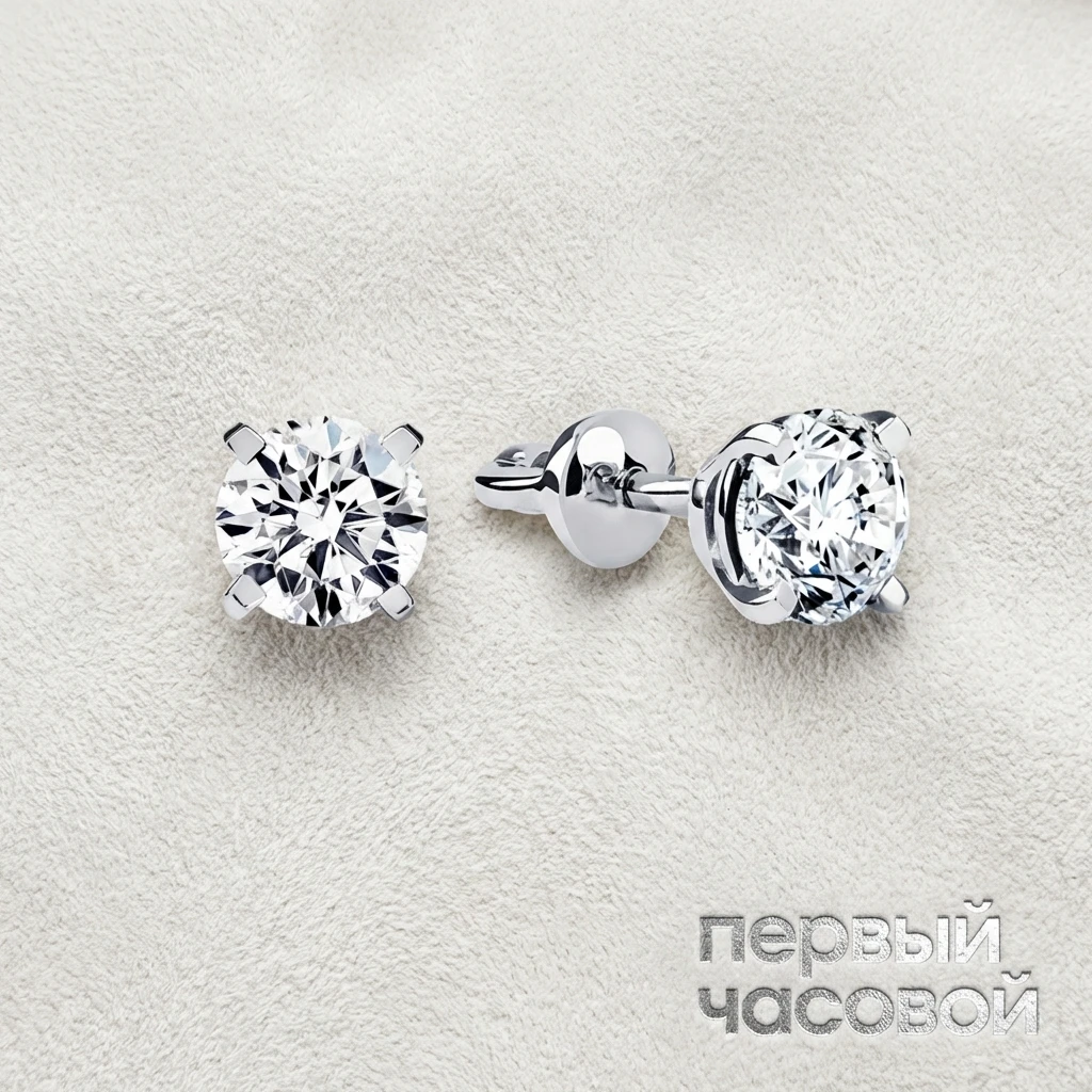 Купить украшение Studio jewelry Серьги 0,51/0,54 Ct. F/Vvs2 (3 Excellent) : в наличии в Москве!