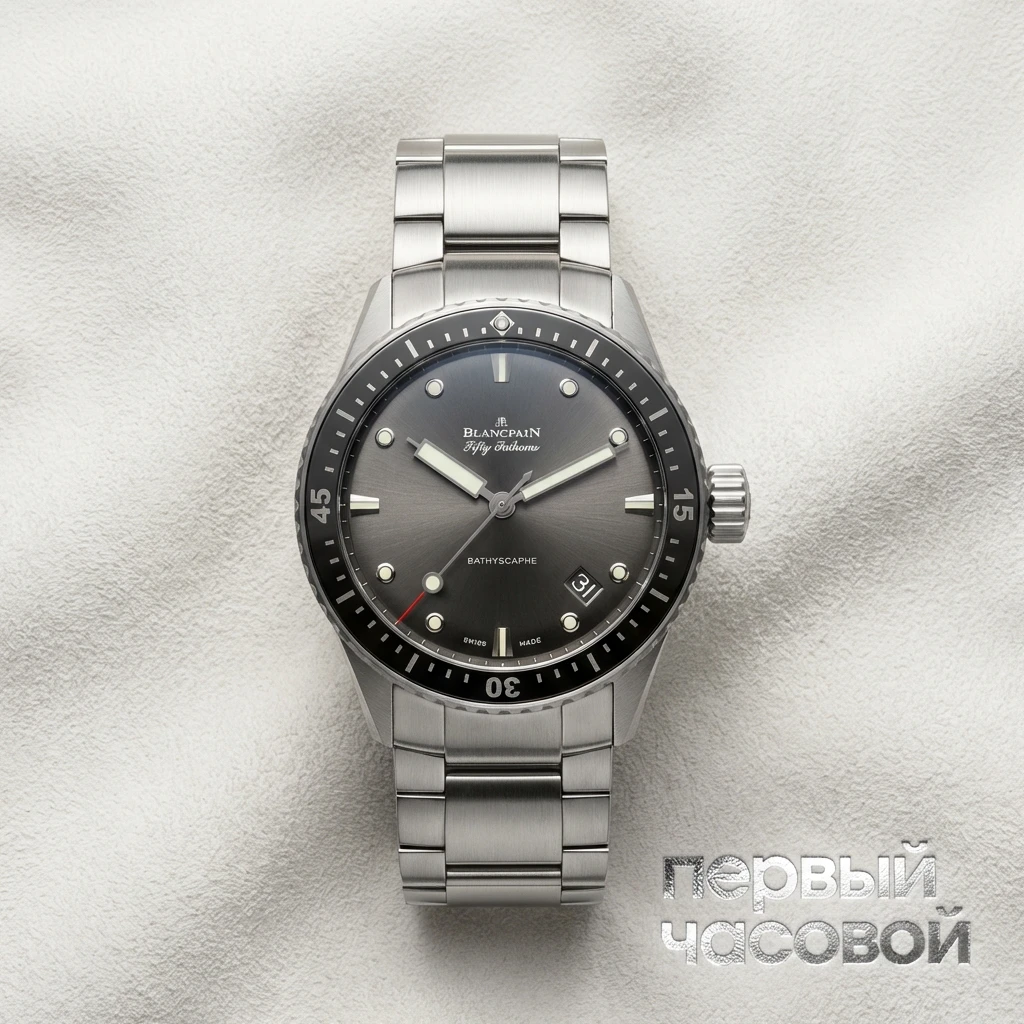 Купить элитные часы Blancpain Fifty Fathoms Bathyscaphe 5000 1110 71S: в наличии в Москве!