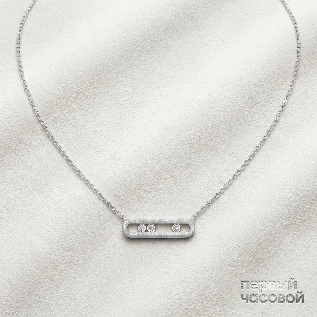 Купить украшение Messika Move Classique Ciselé Necklace Move Classique Ciselé Necklace 14667-WG: в наличии в Москве!