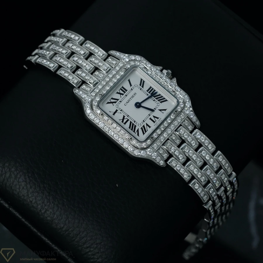Купить элитные часы Cartier Panthère De Cartier Medium Steel Custom Diamonds WSPN0007 FIX: в наличии в Москве!