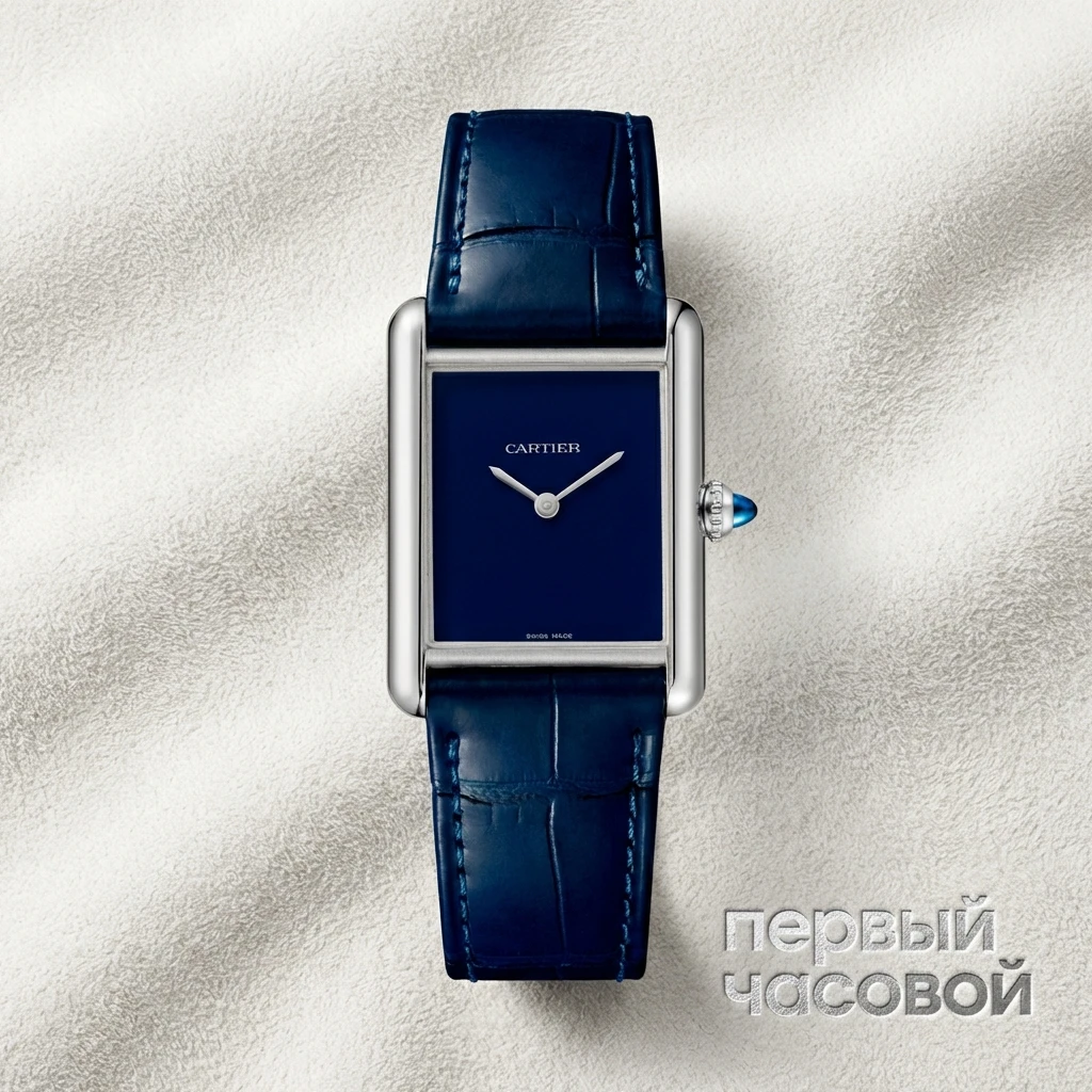Купить элитные часы Cartier Tank Must De Cartier Blue WSTA0055: в наличии в Москве!