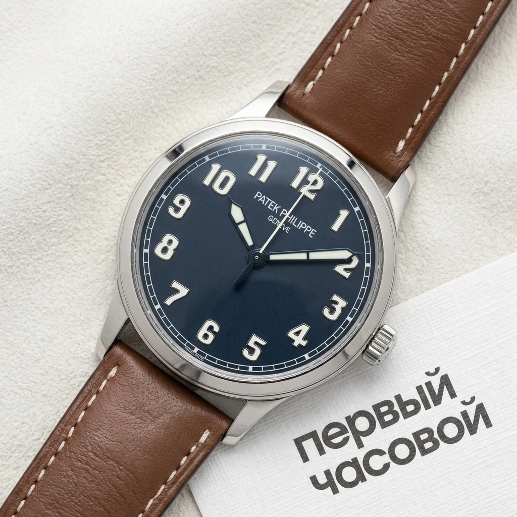 Купить элитные часы Patek Philippe Calatrava Pilot 5522A Calatrava Steel "New York" Limited 5522A-001: в наличии в Москве!