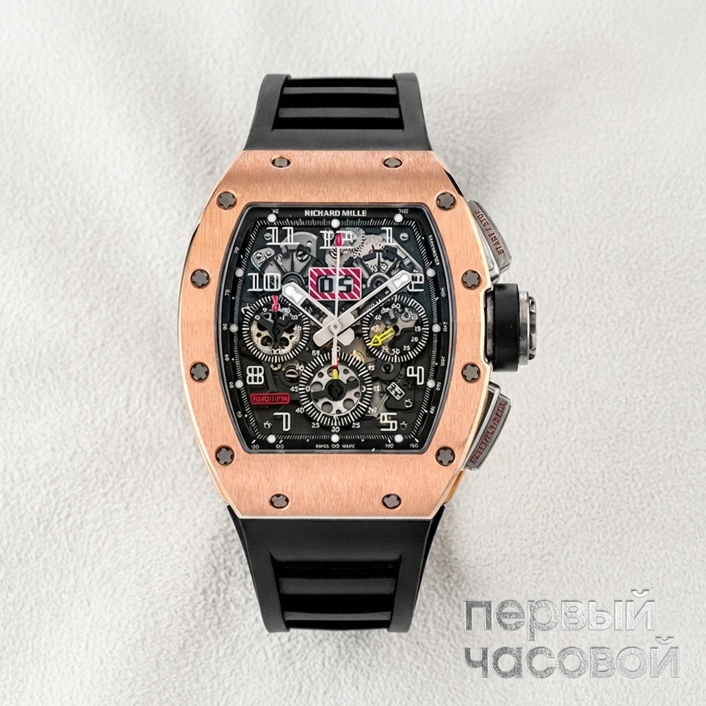 Купить элитные часы Richard Mille Rm11 Felipe Massa Rose Gold Titanium RM011 RG Ti: в наличии в Москве!