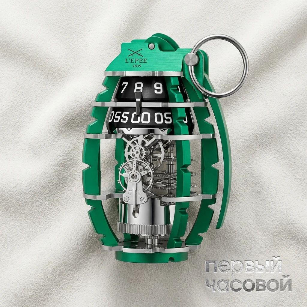 Купить элитные часы L'epee GRENADE GREEN FOREST DAWN LIMITED EDITION 74.6012/304: в наличии в Москве!