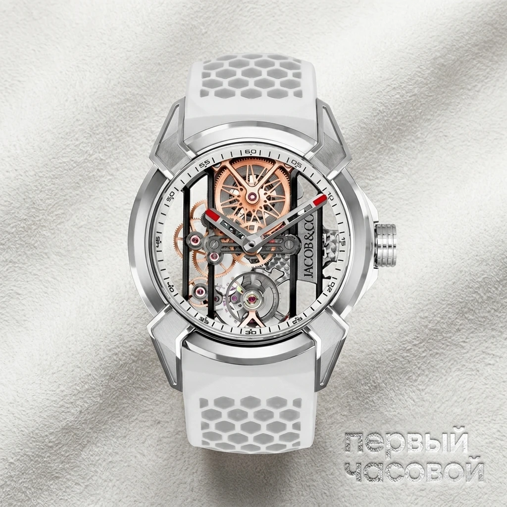 Купить элитные часы Jacob &amp; Co Epic X Skeleton Titanium White EX110.20.AA.AI.A: в наличии в Москве!